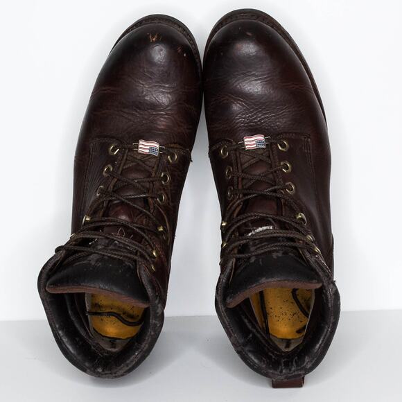 Chippewa Men's Work Boots Waterproof Chip-A-Tex Leather Brown Size 12 | AA - Picture 5 of 7